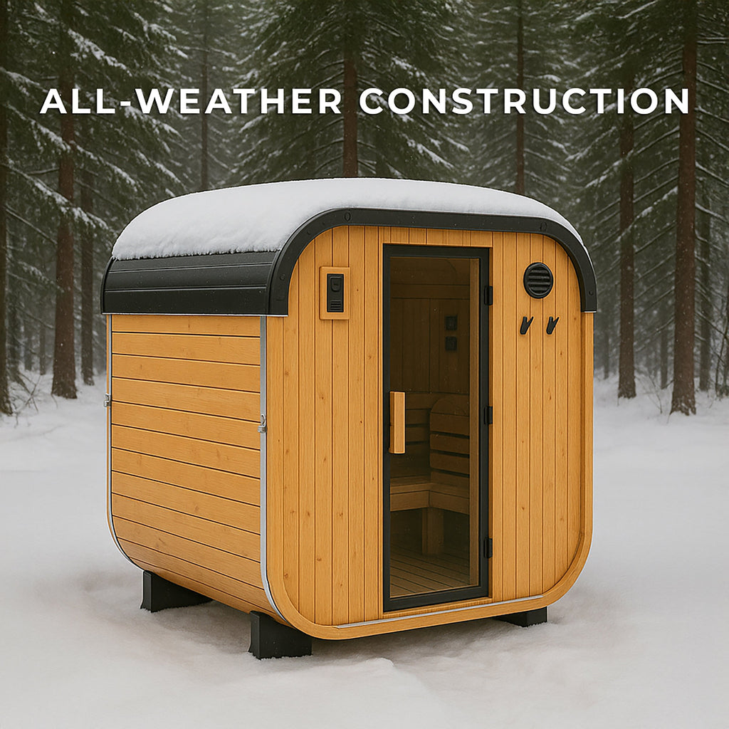 Lennon Outdoor Cube Sauna - 2-4 Person