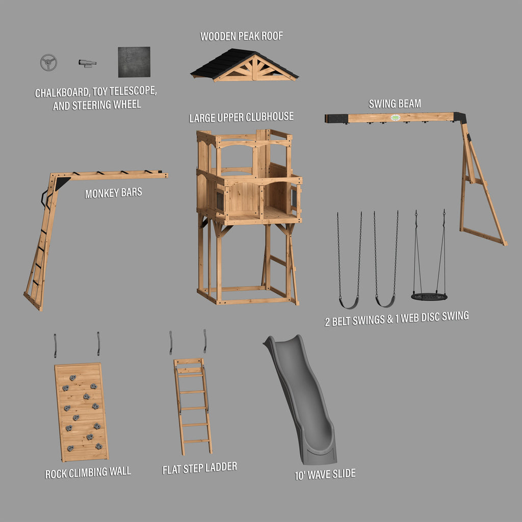 Dover Bay Swing Set with Monkey Bars