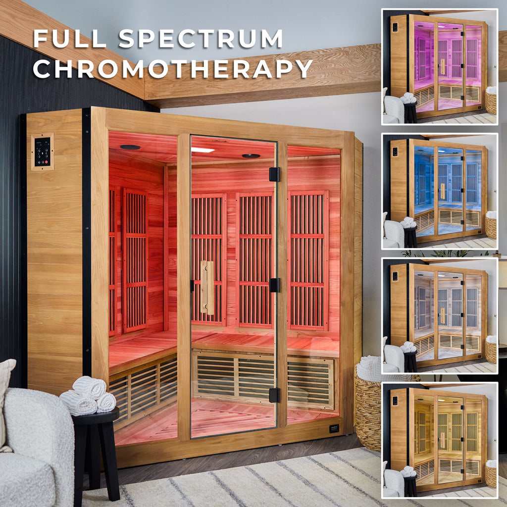 Rylan Indoor Infrared Corner Sauna - 4 Person