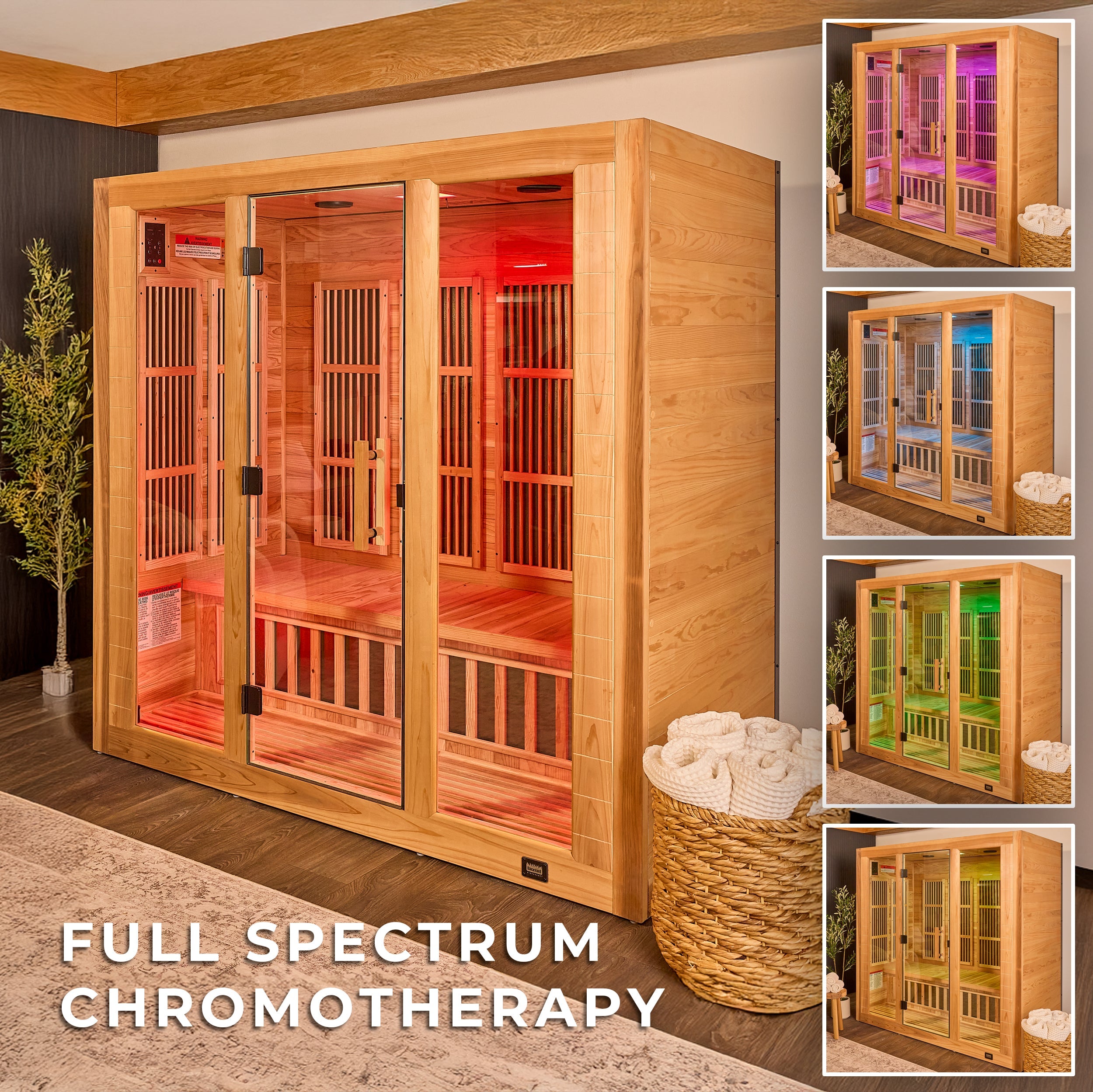 Rylan Indoor Infrared Sauna - 4 Person