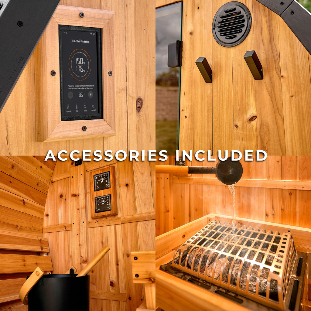 Henley Outdoor Cabin Sauna - 4-6 Person